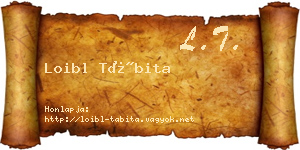 Loibl Tábita névjegykártya